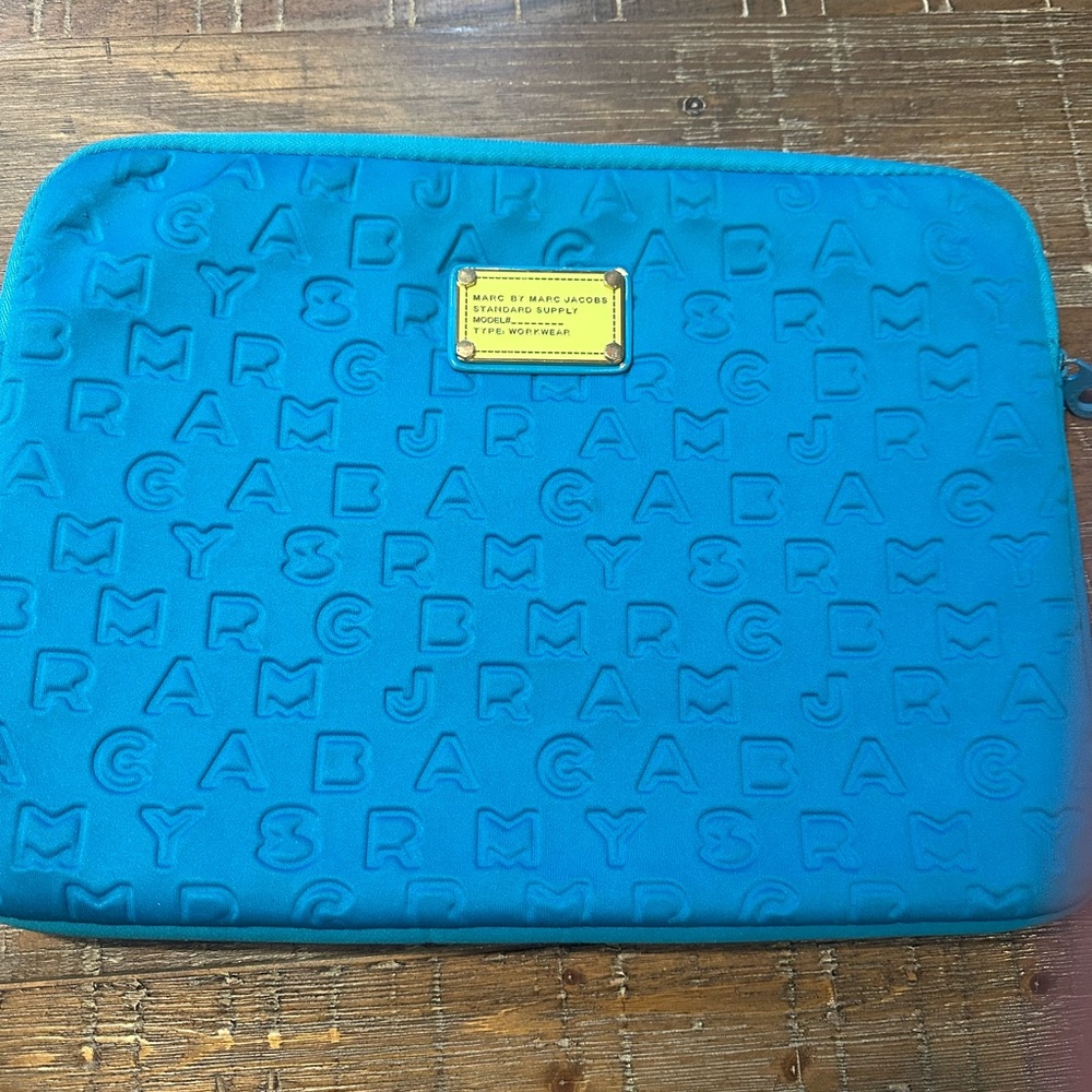 Marc by Marc Jacobs Blue Laptop Sleeve